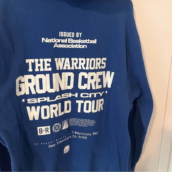 Bleacher Report Warriors Event Crew Hoodie NBA World Tour Franchise Mode Medium - Picture 10 of 13
